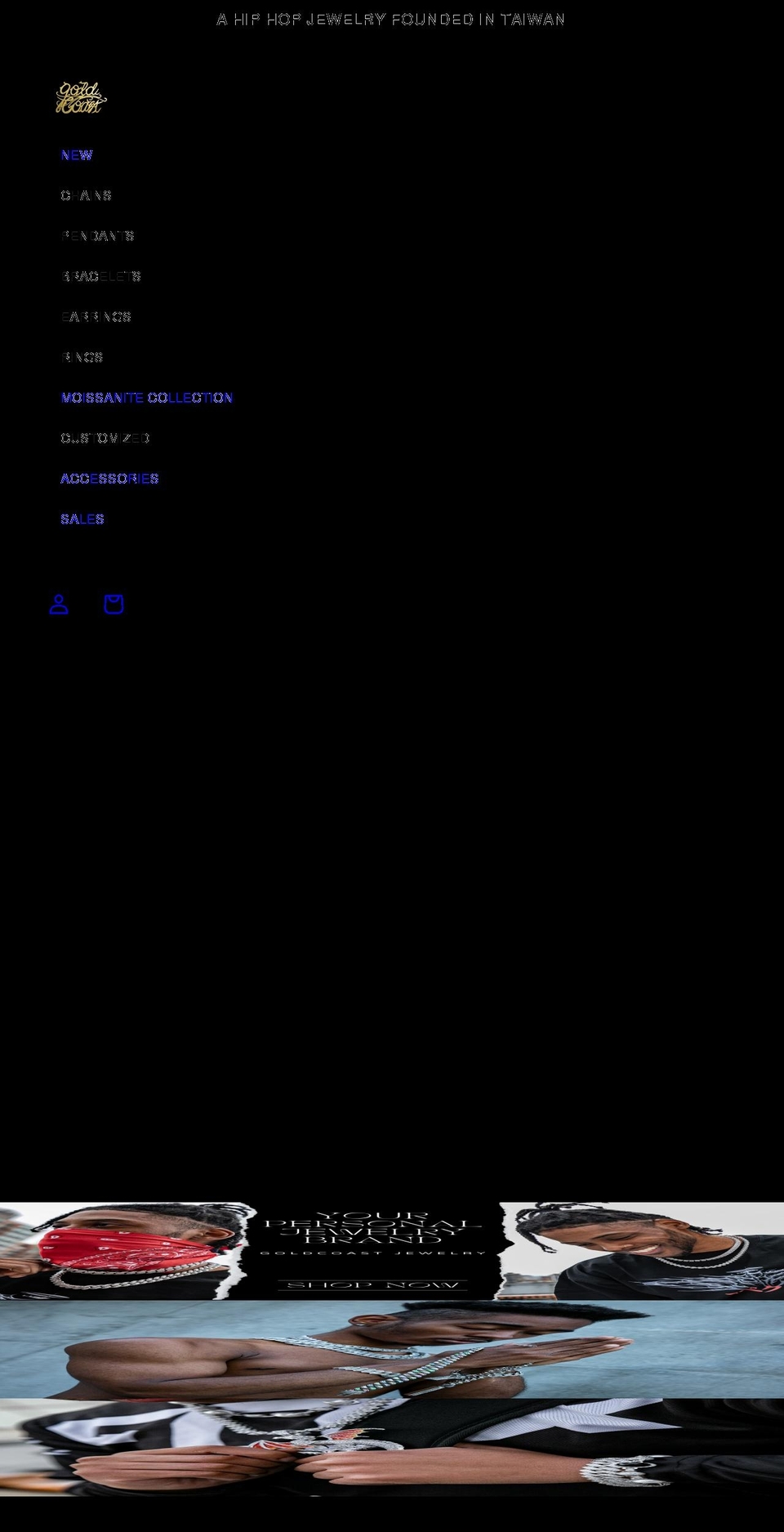 goldcoastjewelryco.com — Shopify storefront screenshot