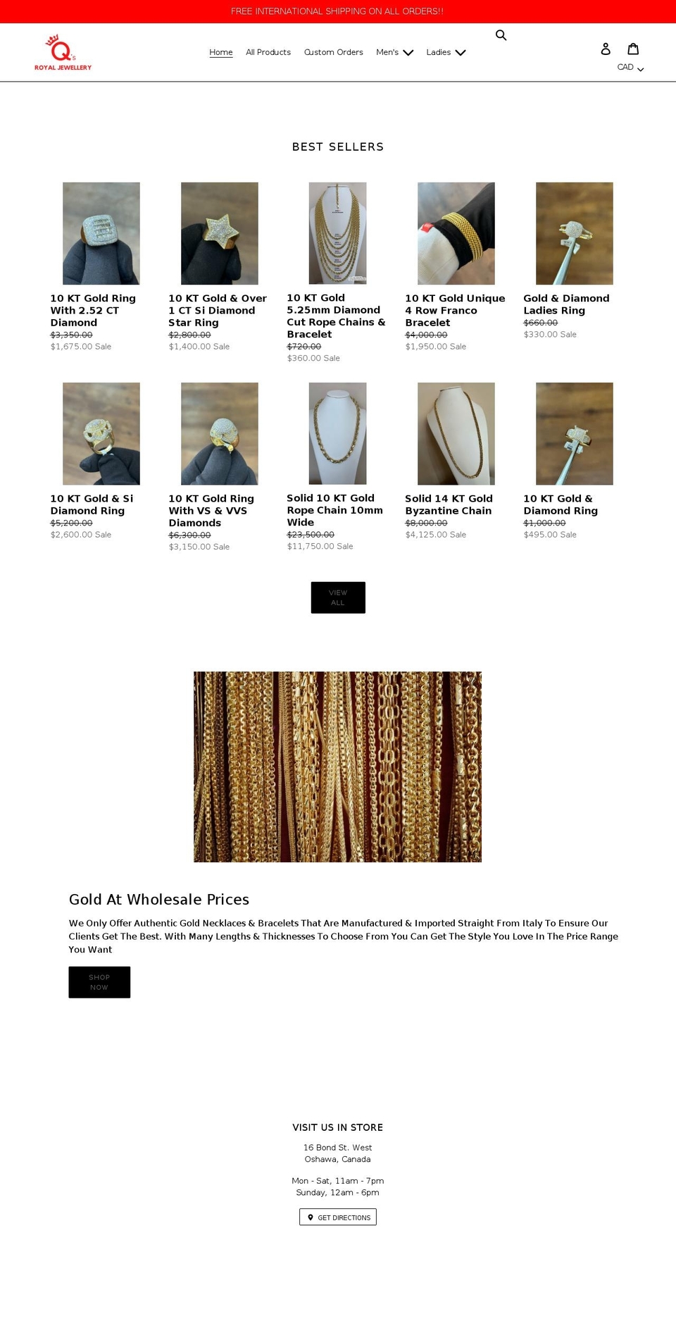 golddiamondfactory.com shopify website screenshot