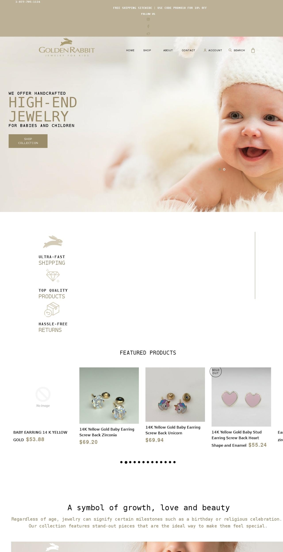 golden-rabbit-shop.myshopify.com shopify website screenshot