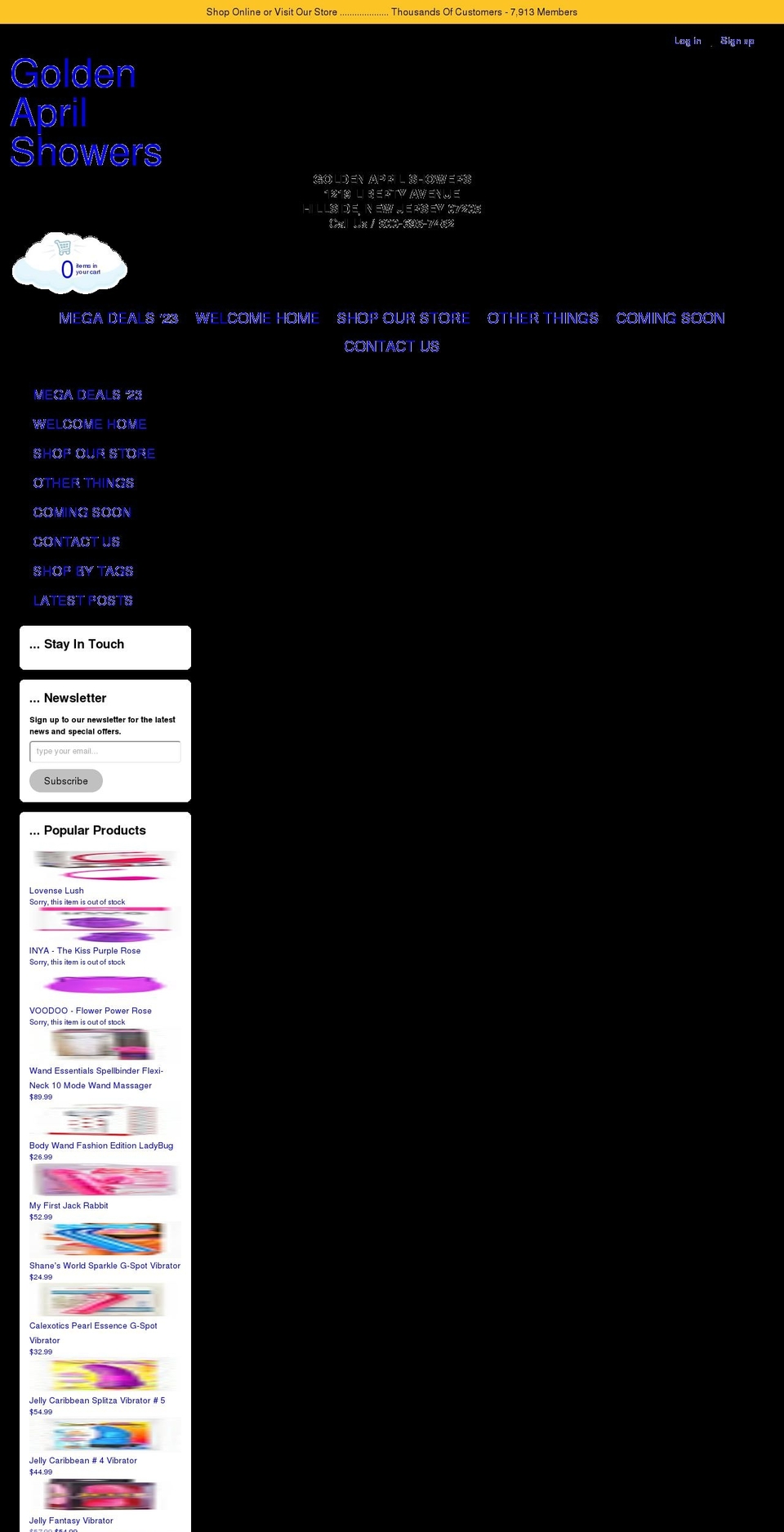 goldenaprilshowers.com shopify website screenshot