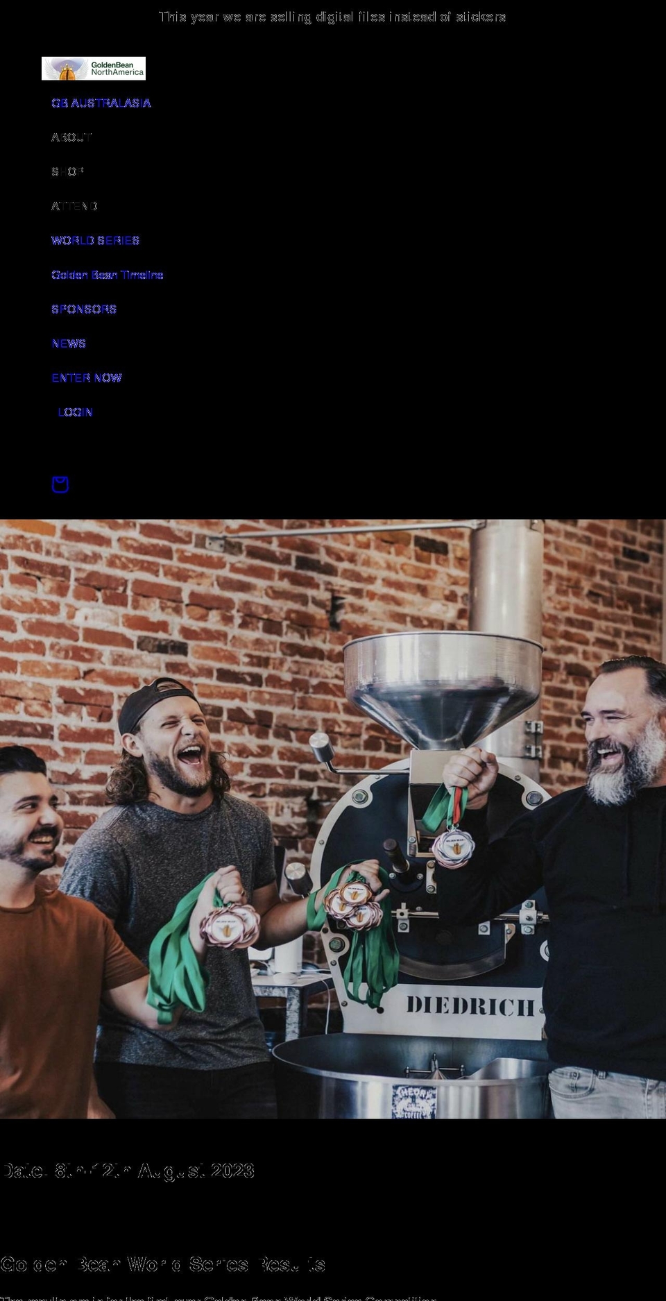 goldenbean.com shopify website screenshot