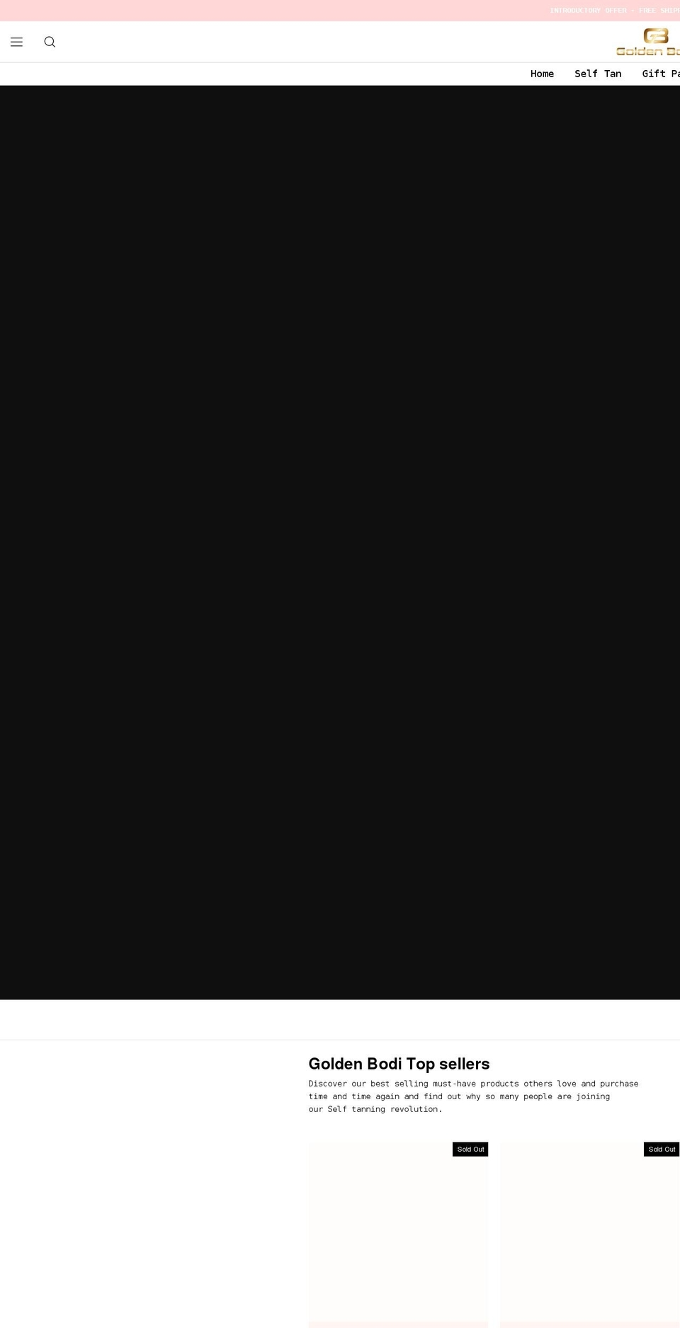 goldenbodi.com shopify website screenshot