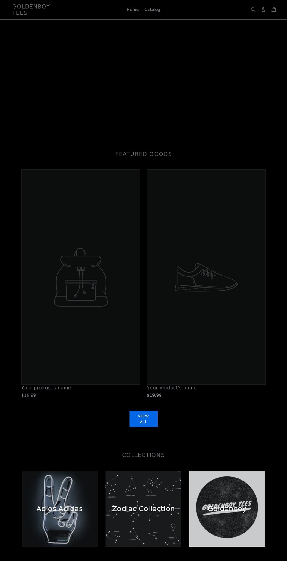 goldenboytees.com — Shopify storefront screenshot