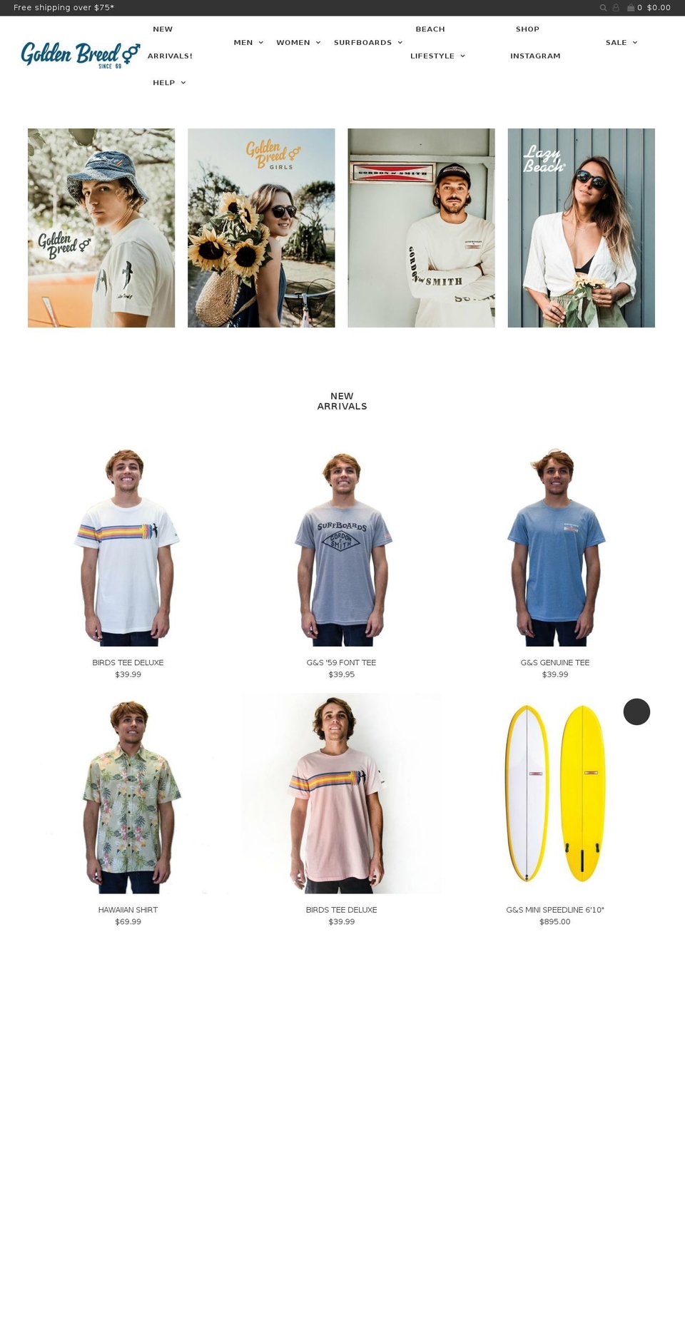 goldenbreed.com.au shopify website screenshot