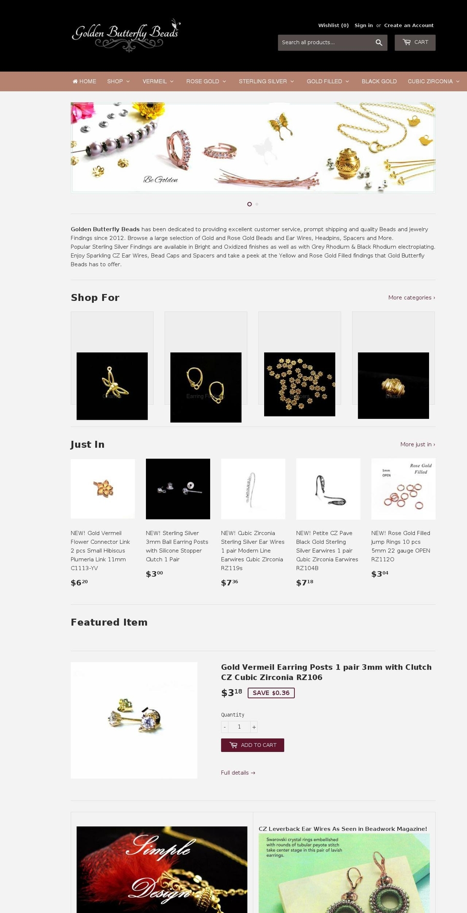 goldenbutterfly.co shopify website screenshot