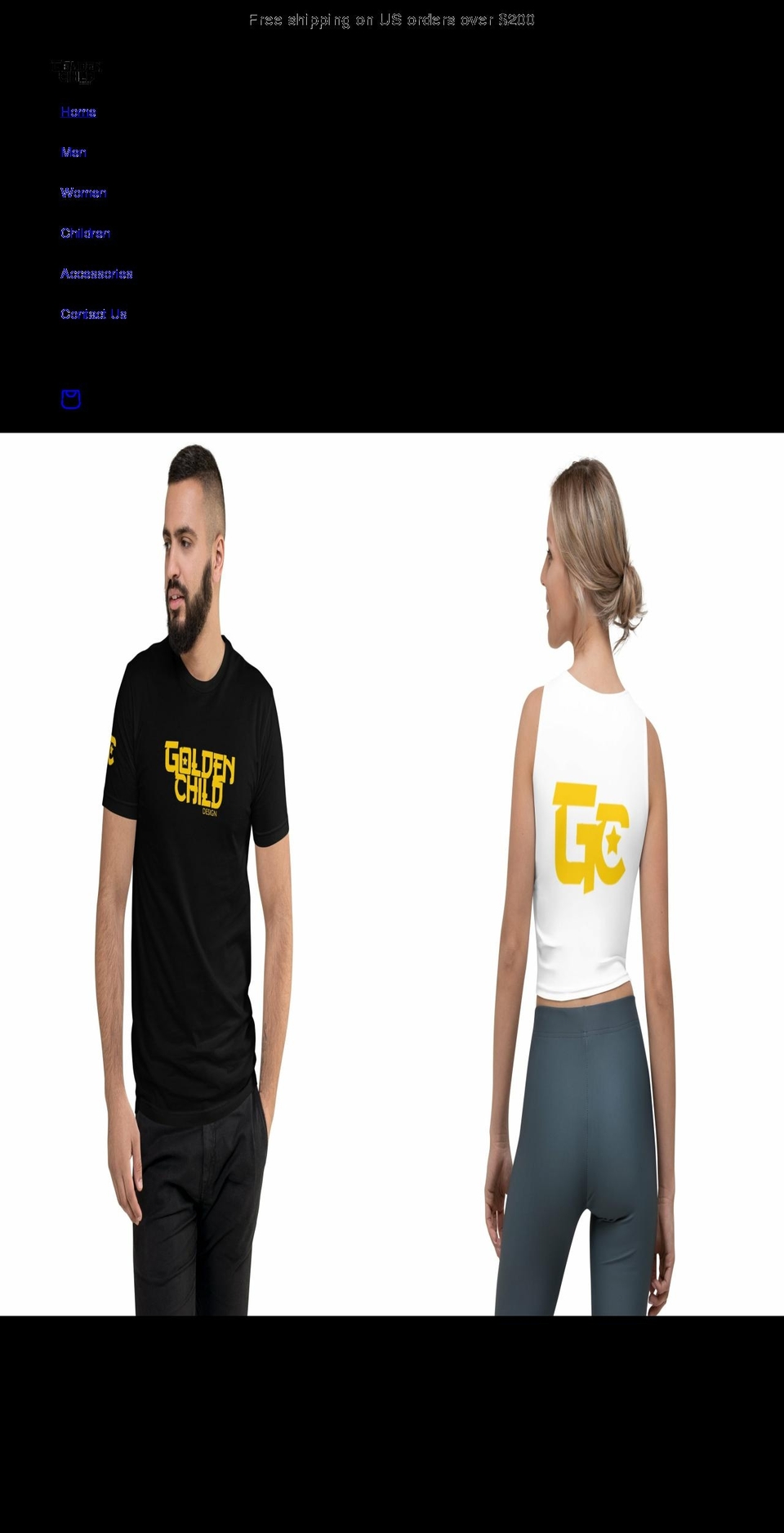 goldenchilddesign.com shopify website screenshot