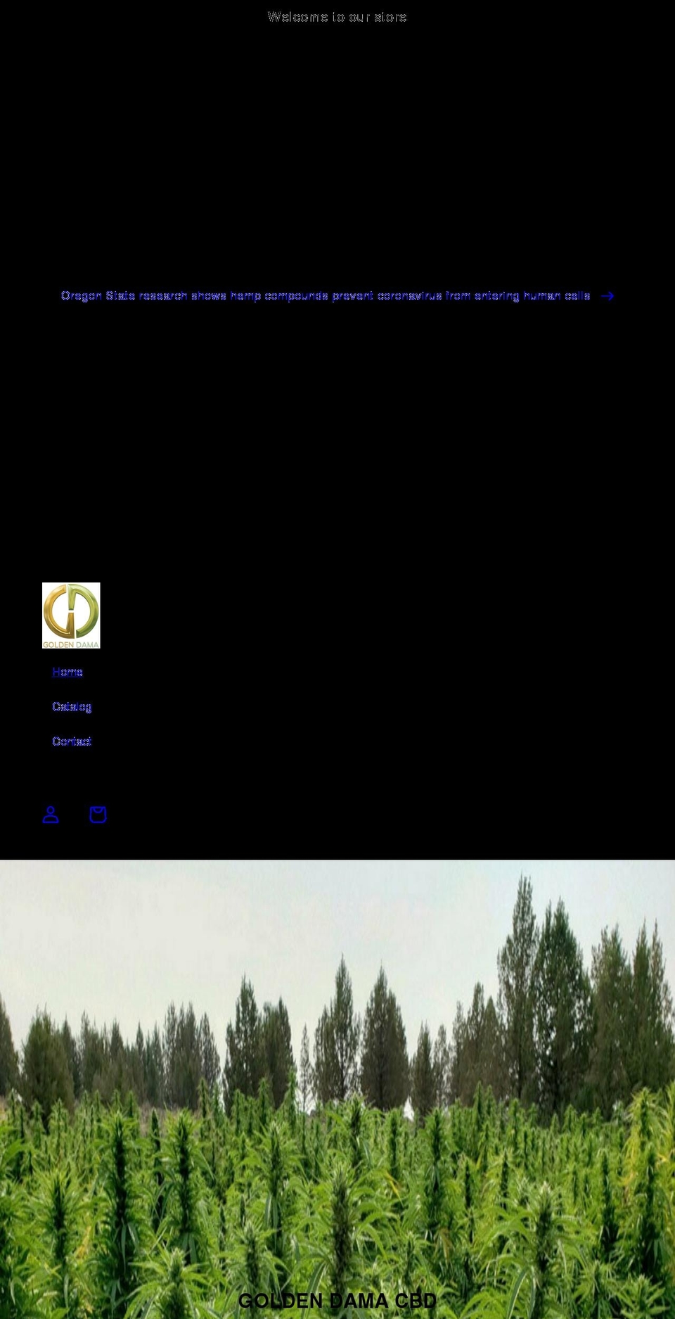 goldendama.com shopify website screenshot
