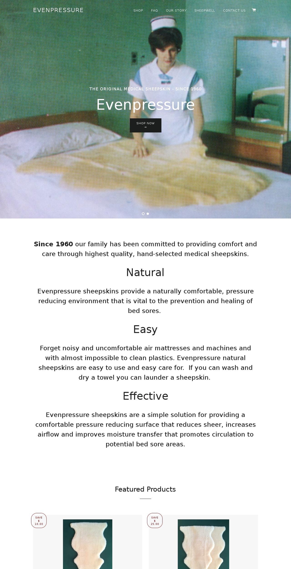 goldenfleecesheepskin.com — Shopify storefront screenshot