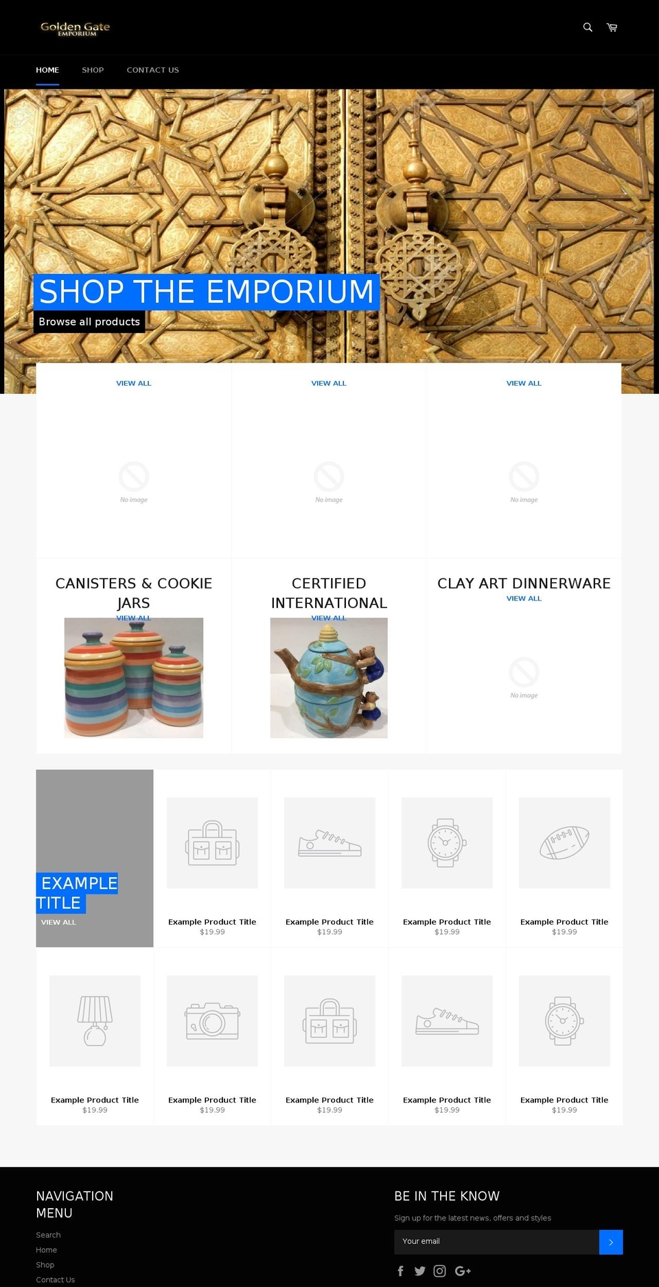 goldengateemporium.com — Shopify storefront screenshot