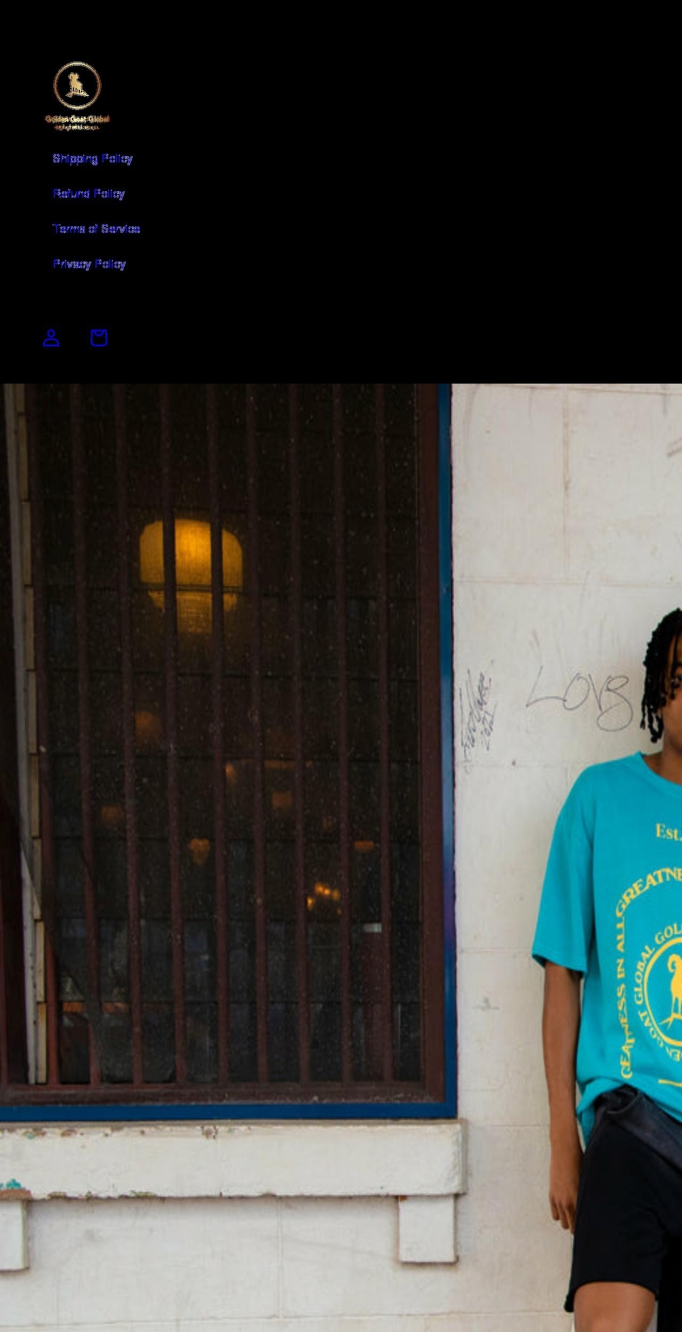 goldengoatglobal.com shopify website screenshot