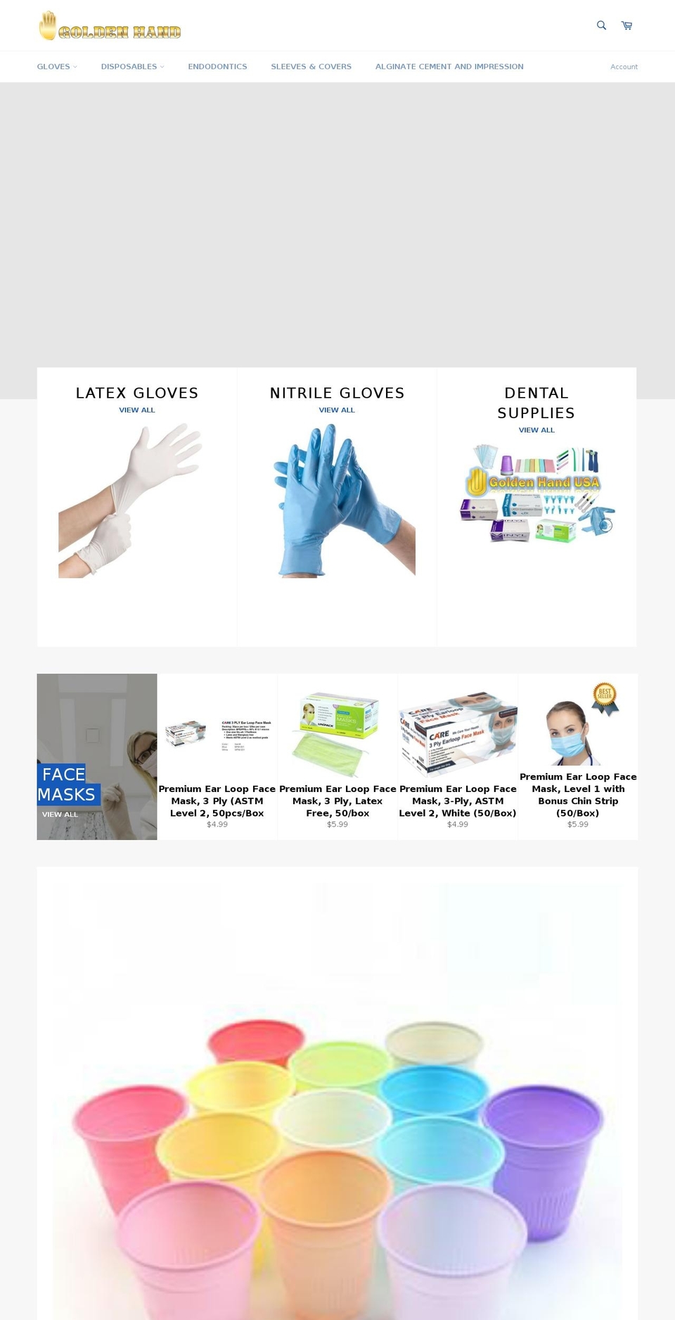 goldenhandusa.com — Shopify storefront screenshot