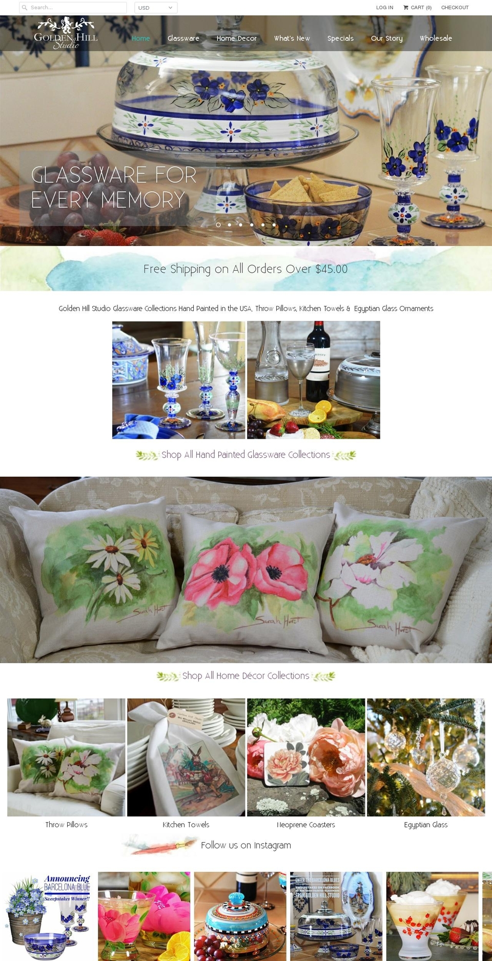 goldenhillstudio.com shopify website screenshot