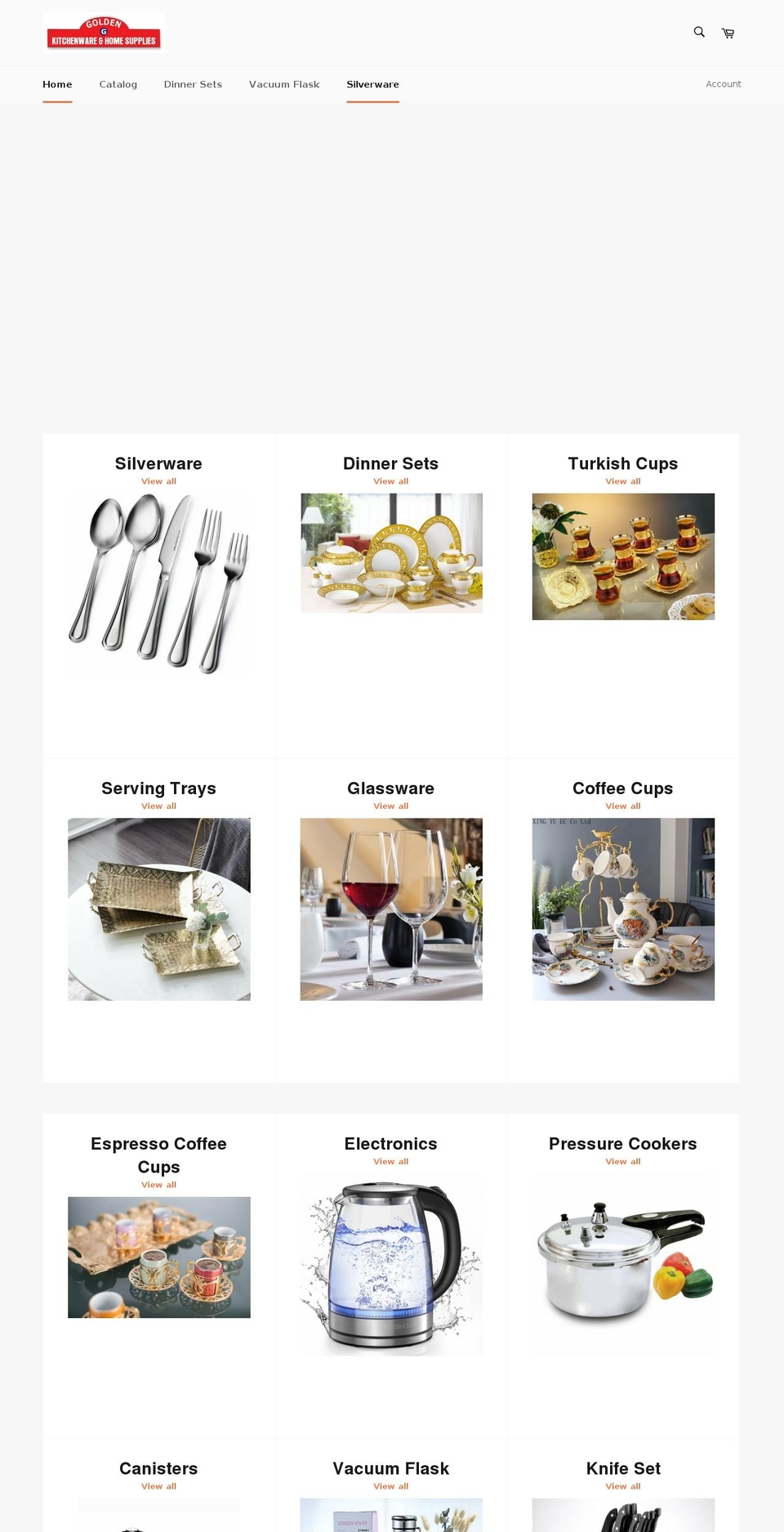goldenkitchenware.com shopify website screenshot