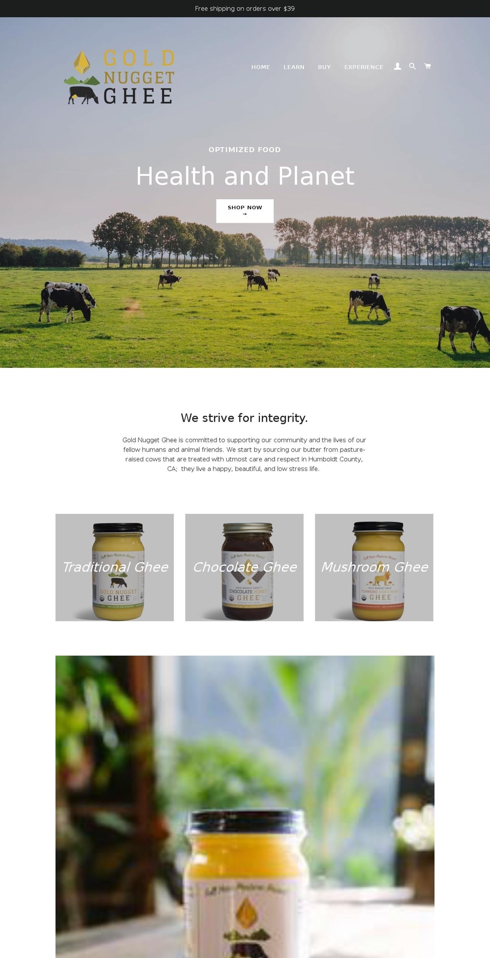 goldennuggetghee.com — Shopify storefront screenshot