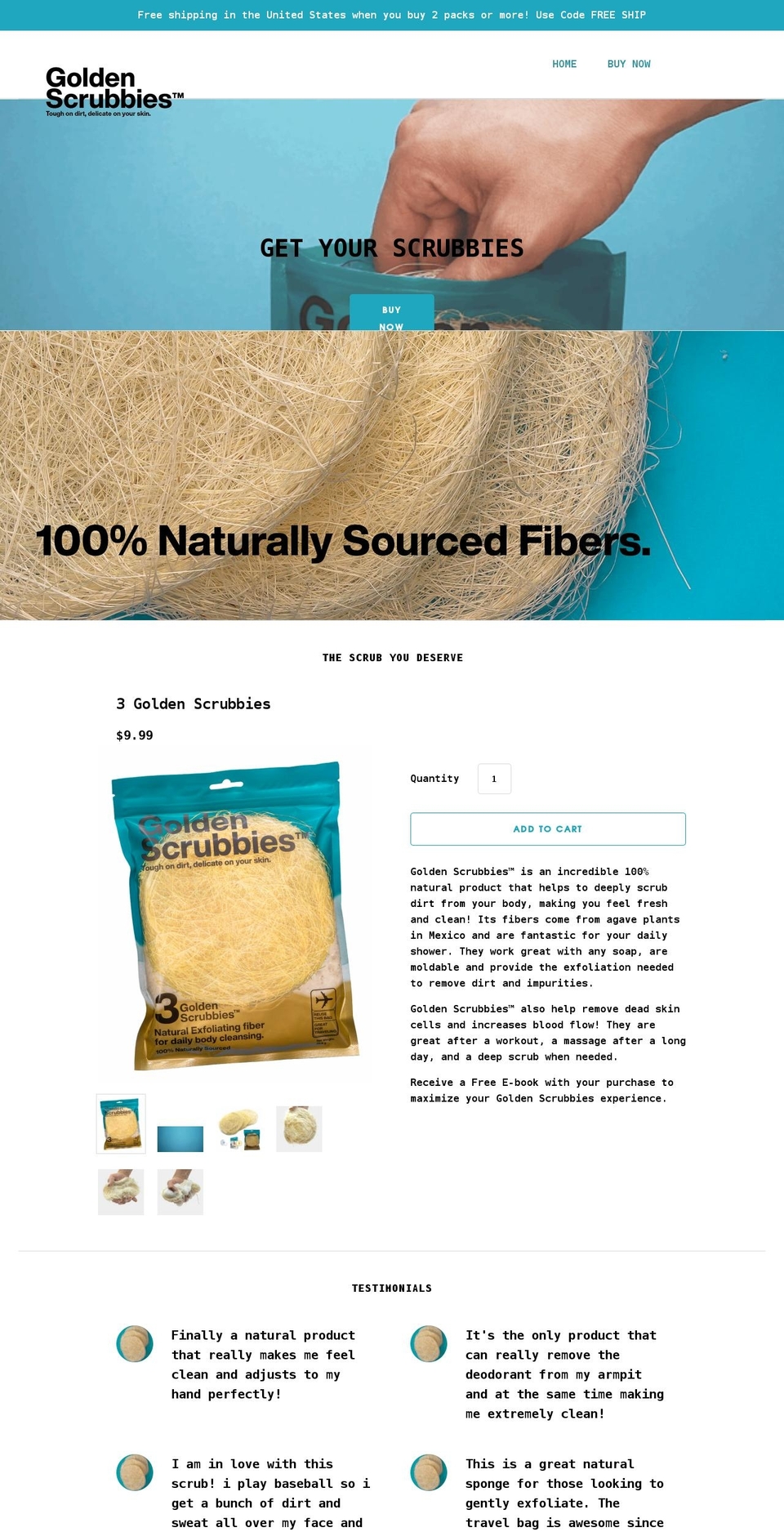 goldenscrubbies.com shopify website screenshot