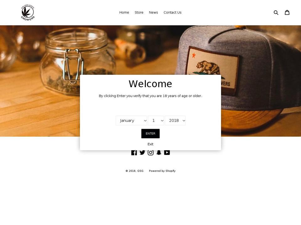 goldenstategrowers.com — Shopify storefront screenshot