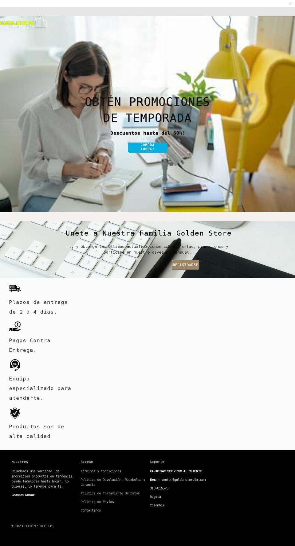 Master theme es sept Shopify theme site example goldenstorelm.com