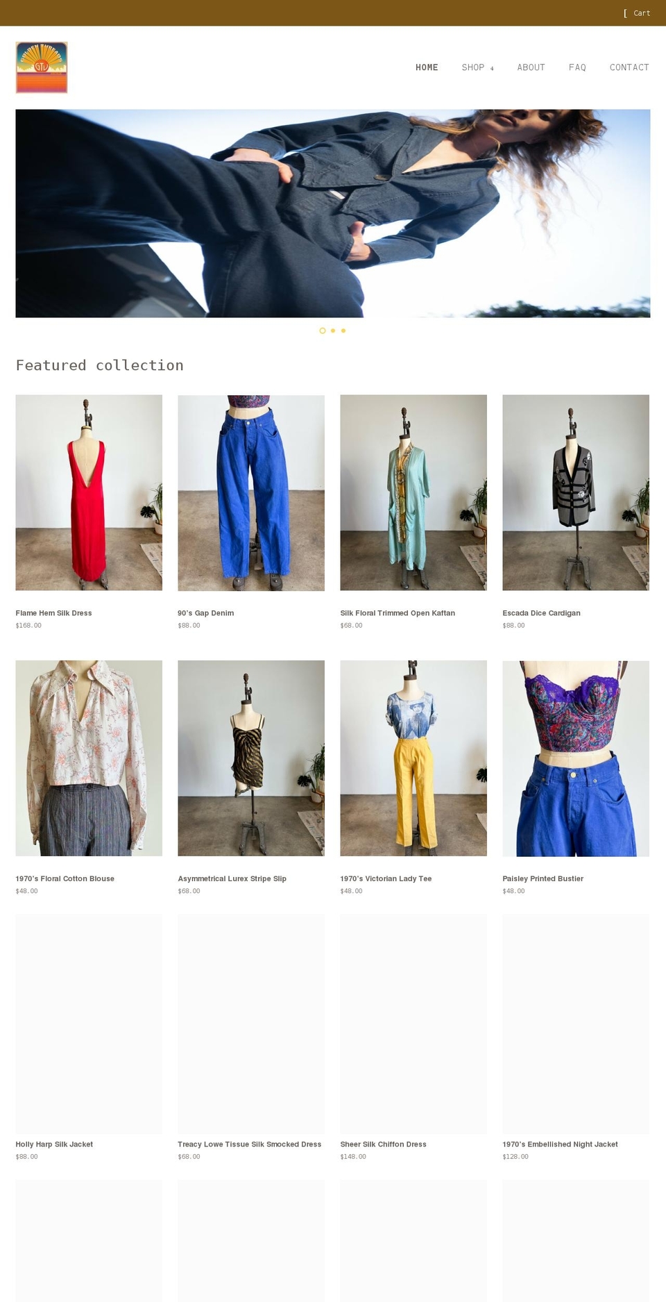 goldenthreadsvintage.com — Shopify storefront screenshot