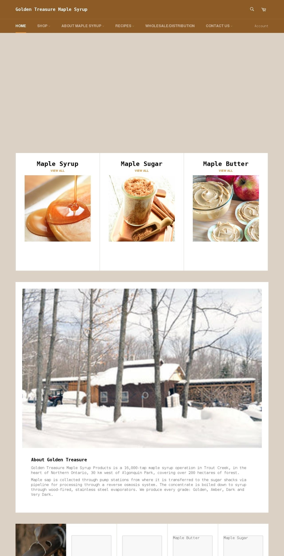 goldentreasure.ca shopify website screenshot