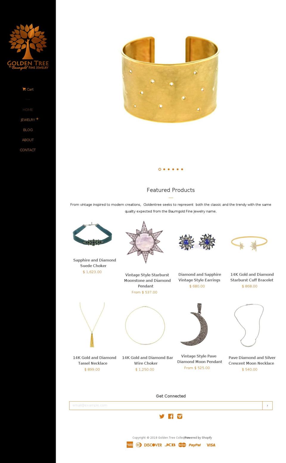 goldentreebybaumgold.com — Shopify storefront screenshot