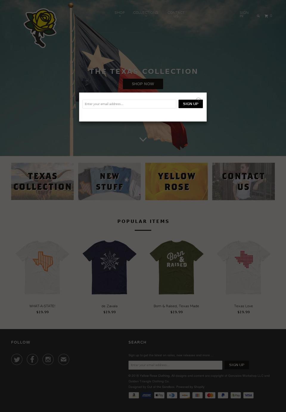 goldentriangleclothing.com — Shopify storefront screenshot
