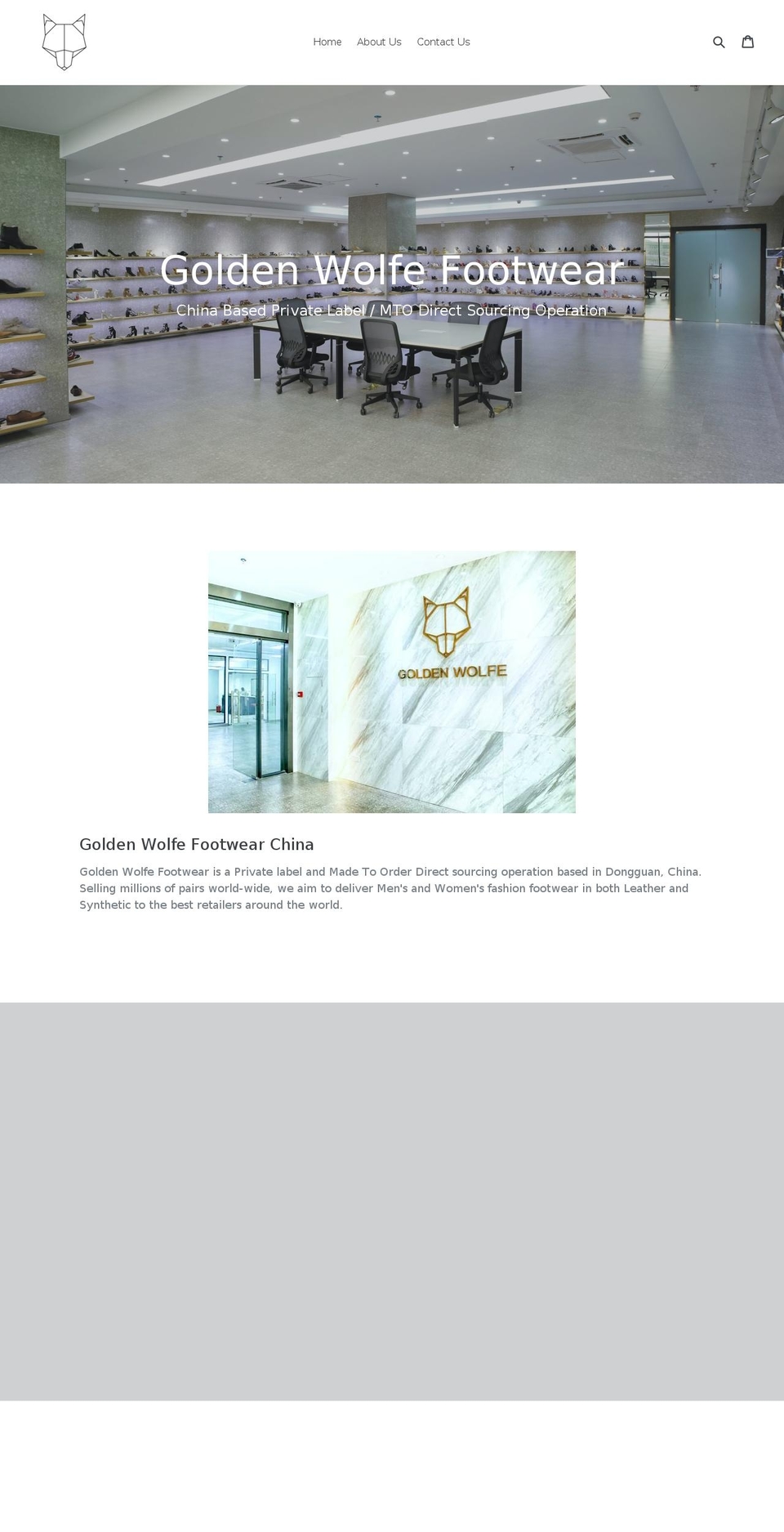 goldenwolfefootwear.com — Shopify storefront screenshot