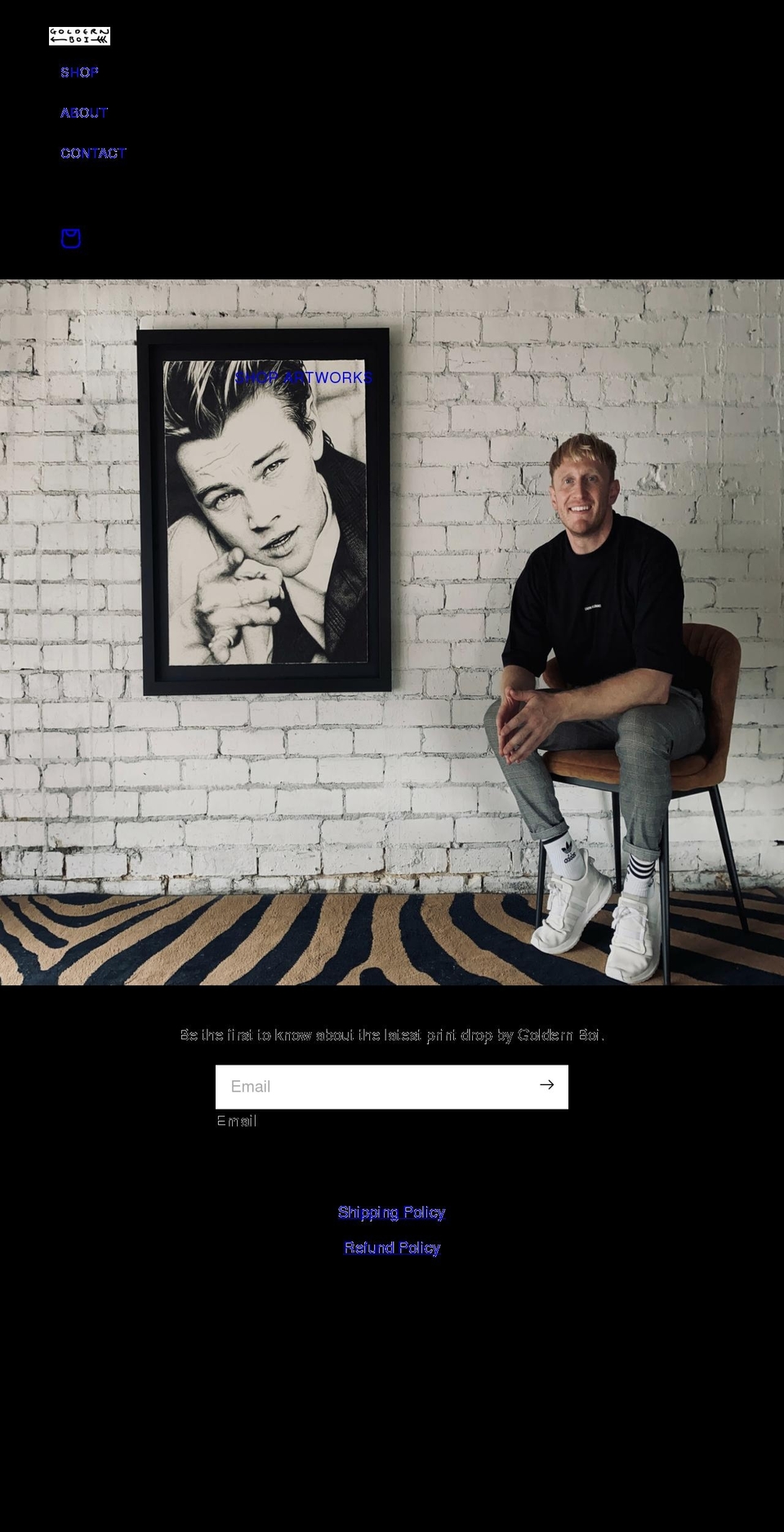 goldernboi.com shopify website screenshot