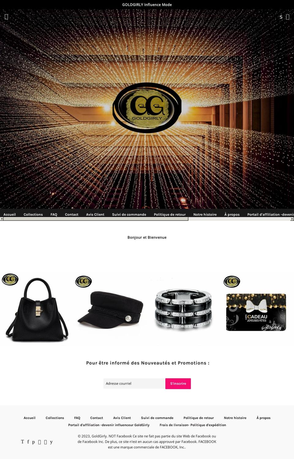 goldgirly.com — Shopify storefront screenshot