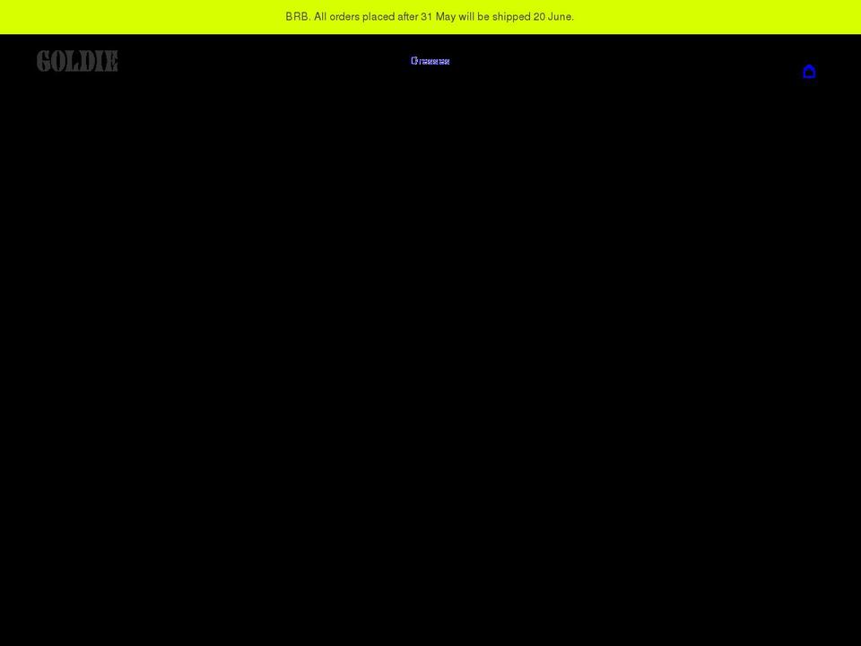 goldiewildflower.com shopify website screenshot