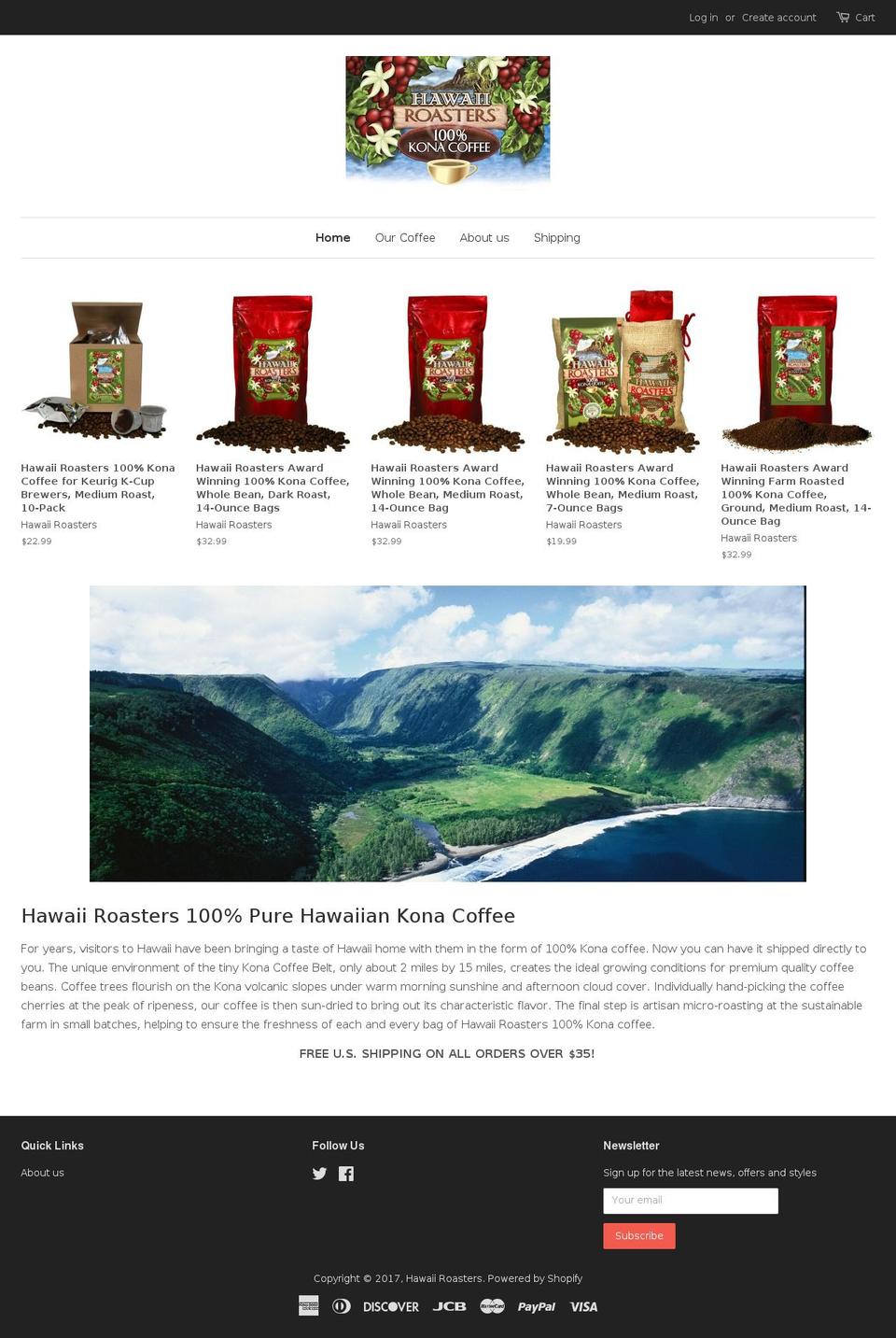 goldkonacoffee.com shopify website screenshot