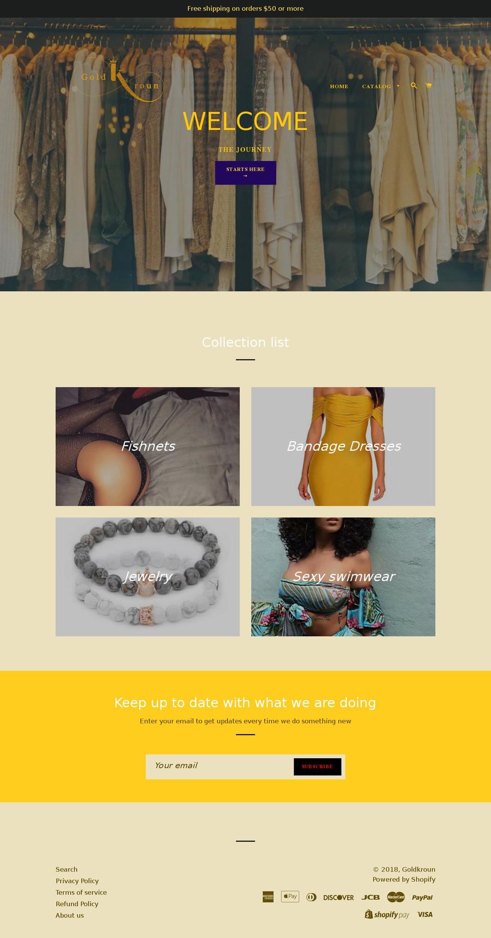 goldkroun.com shopify website screenshot