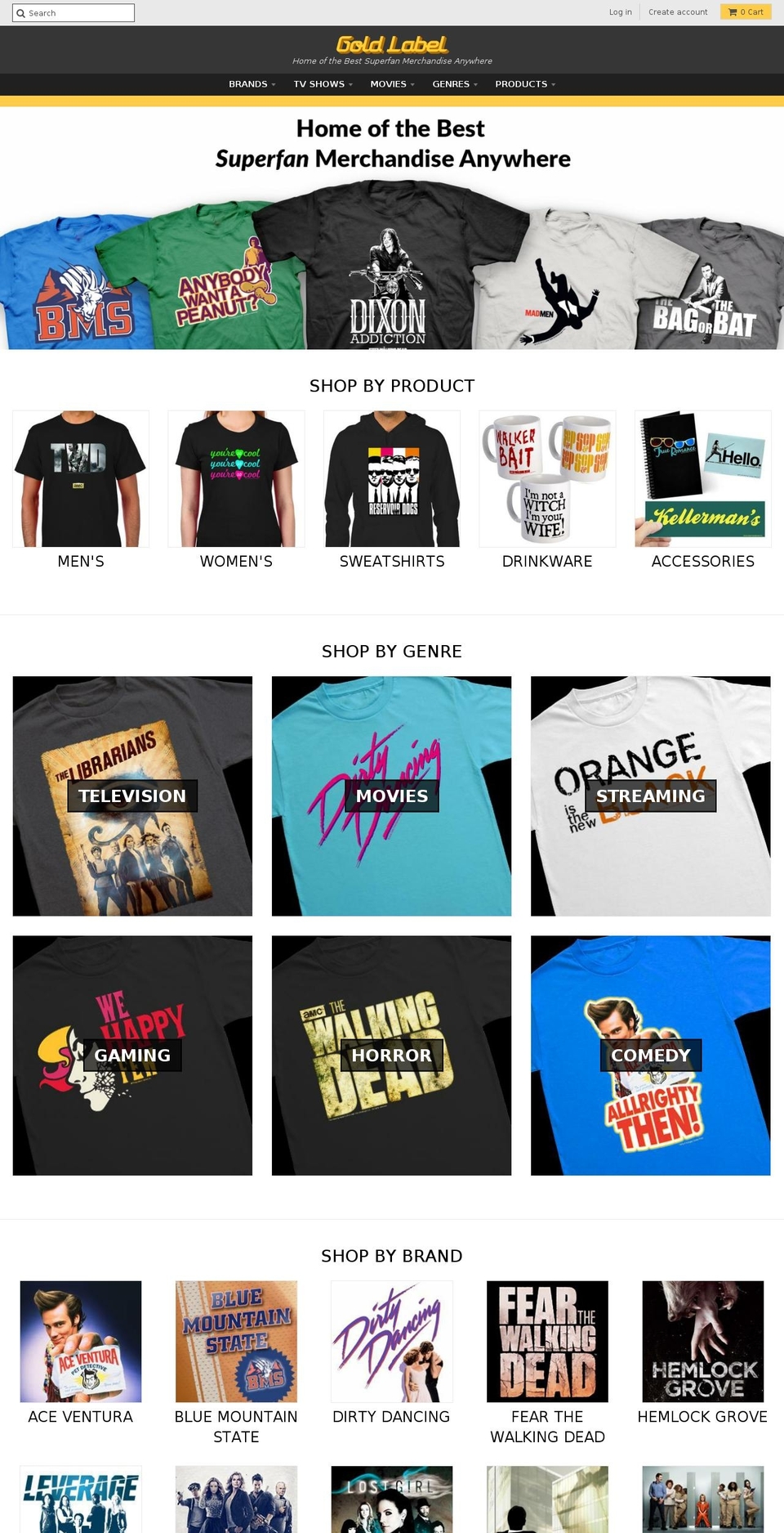 goldlabel.com shopify website screenshot