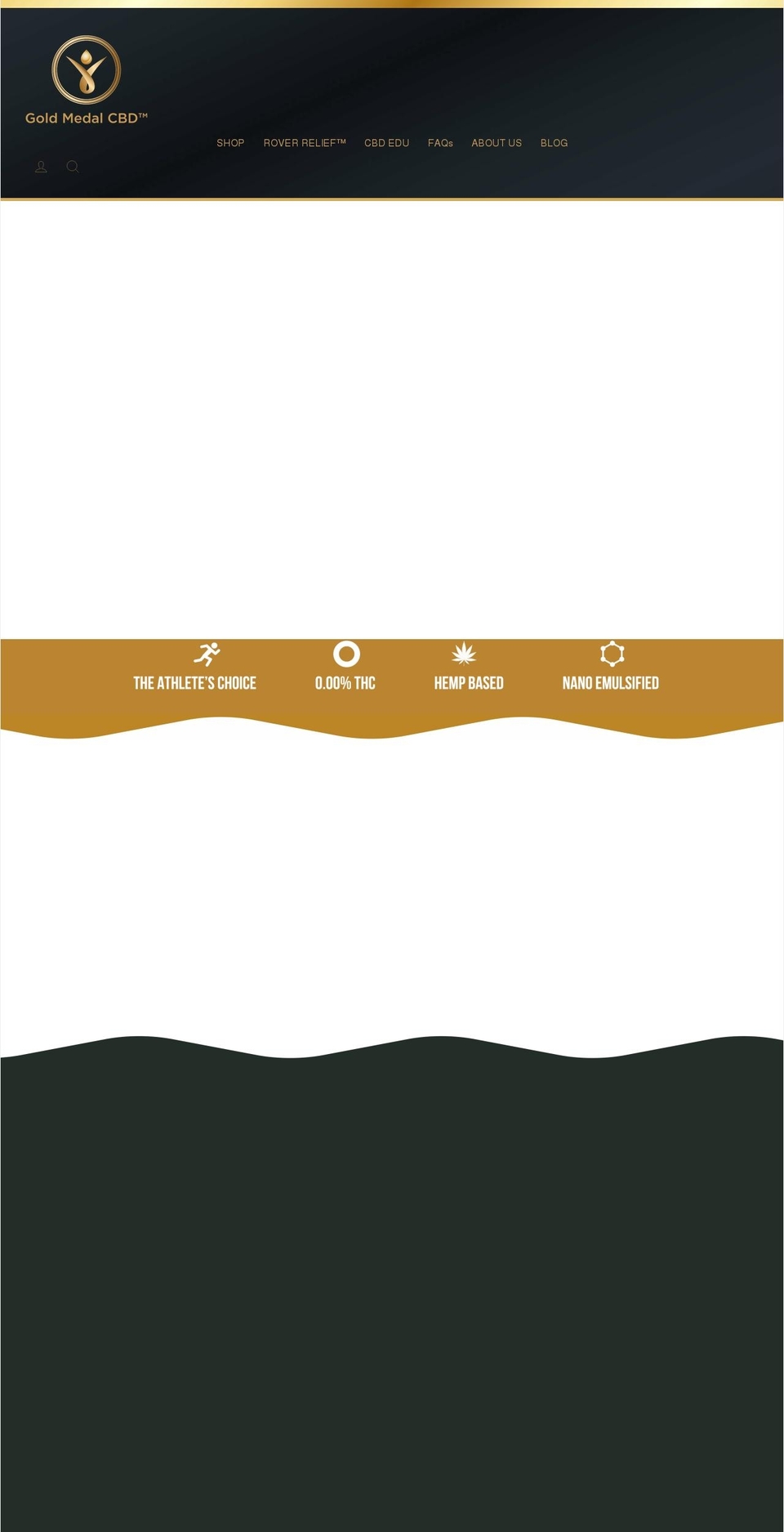 goldmedalcbd.com shopify website screenshot