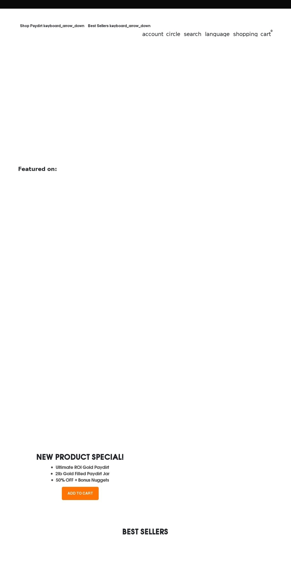 goldnbadger.com — Shopify storefront screenshot