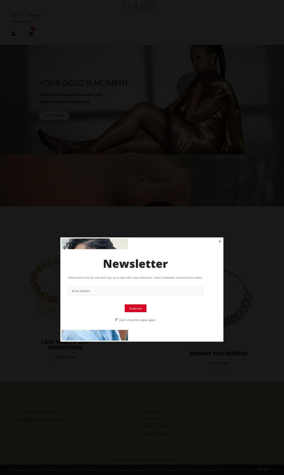 Iva-home-i Shopify theme site example goldnbypurshecam.com