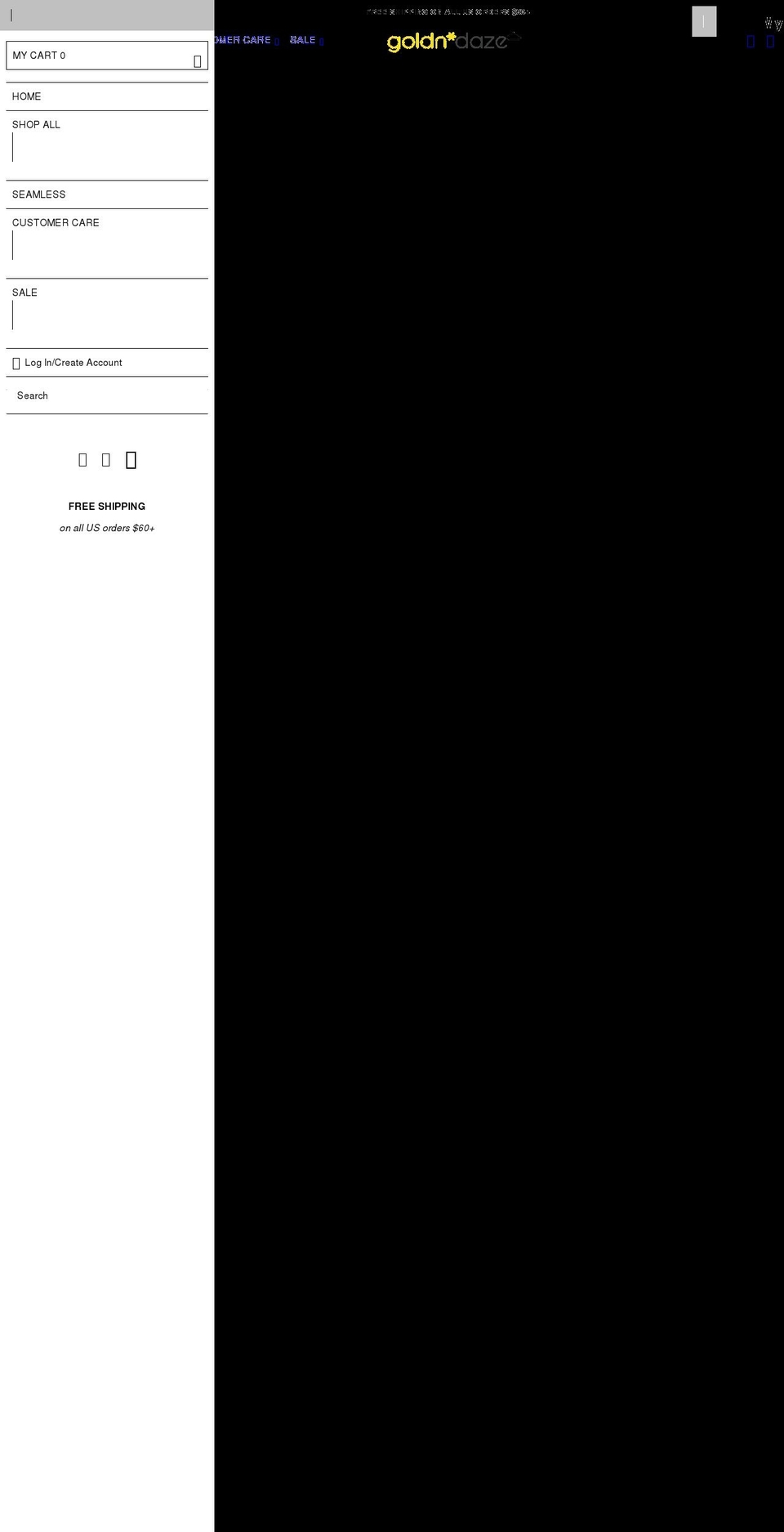 goldndaze.com shopify website screenshot