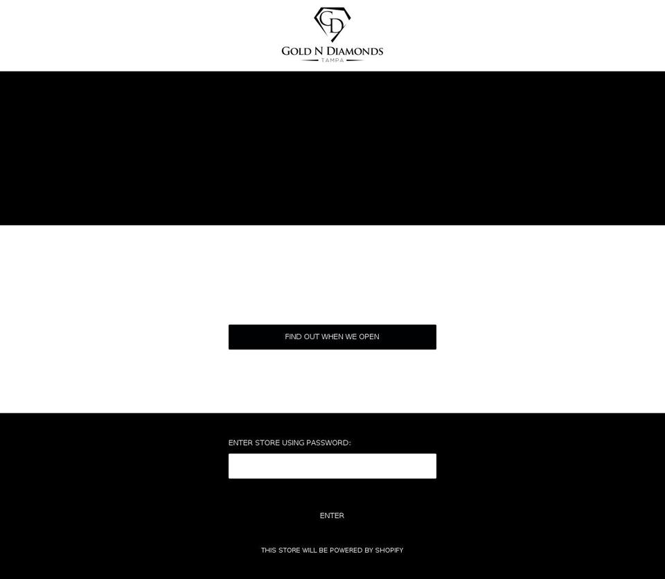 goldndiamondstampa.com shopify website screenshot