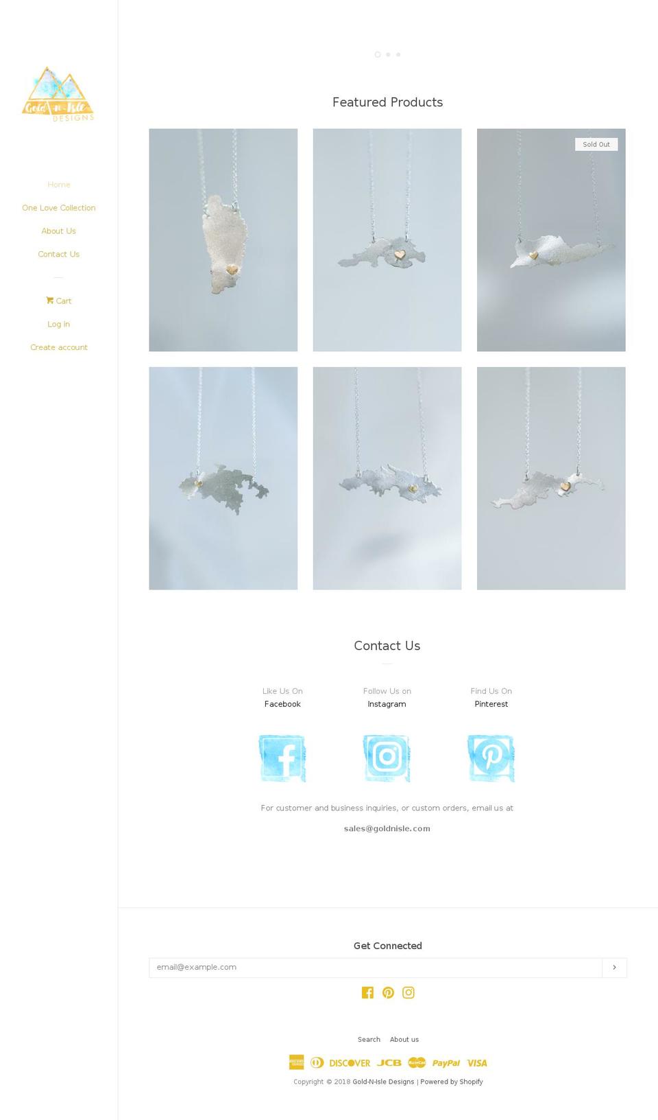 goldnisle.com — Shopify storefront screenshot