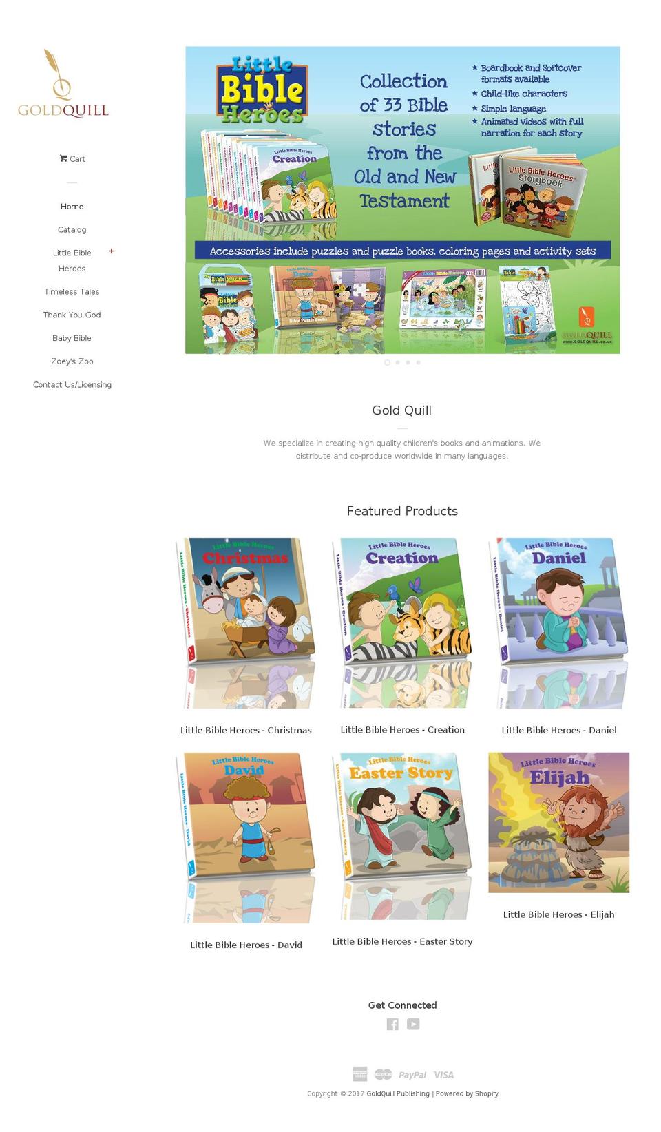 goldquill.com shopify website screenshot