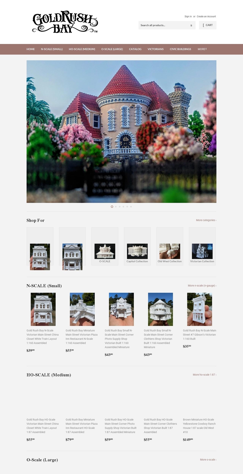 goldrushbay.com shopify website screenshot