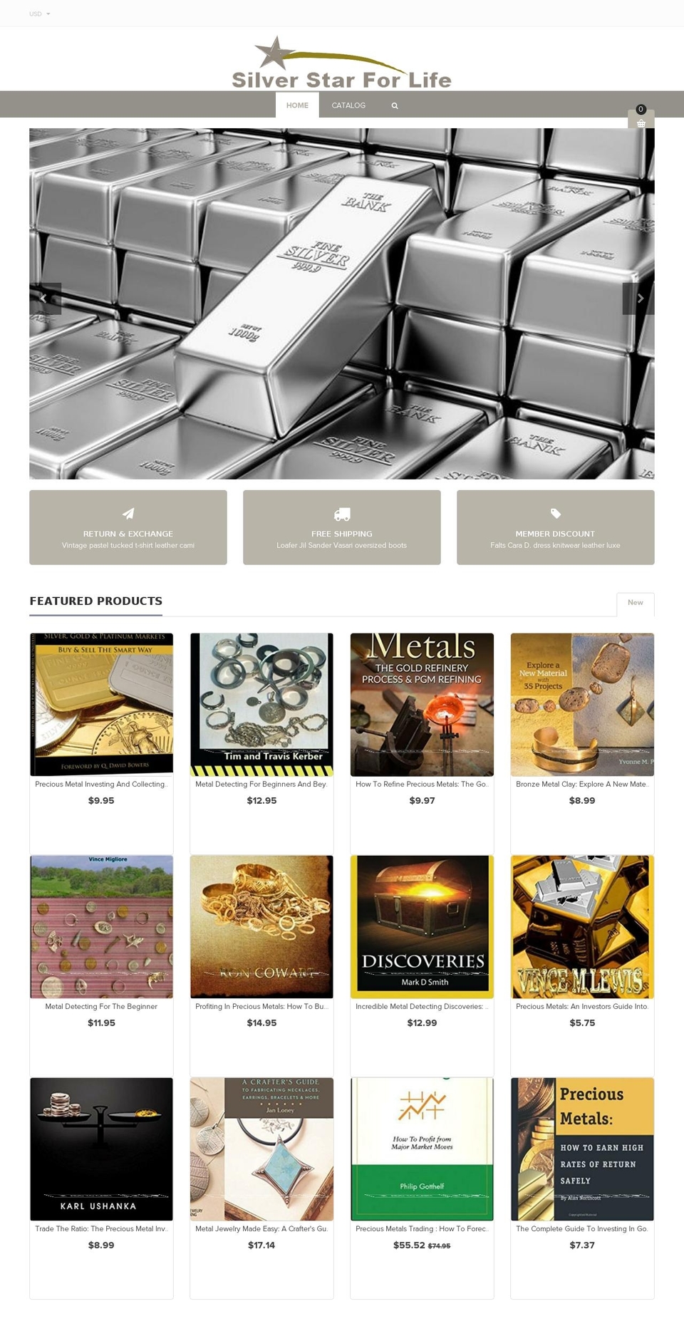 goldsilverchoice.com — Shopify storefront screenshot