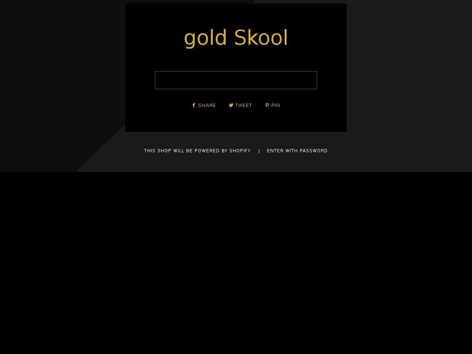 goldskool.com — Shopify storefront screenshot