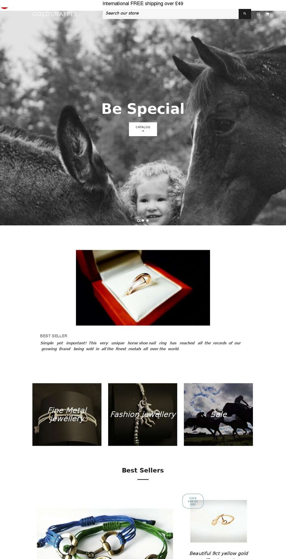 goldsnaffle.com — Shopify storefront screenshot