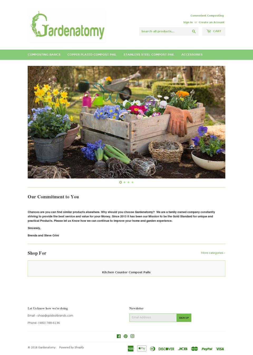 Gardenatomy Shopify theme site example goldsolinc.com