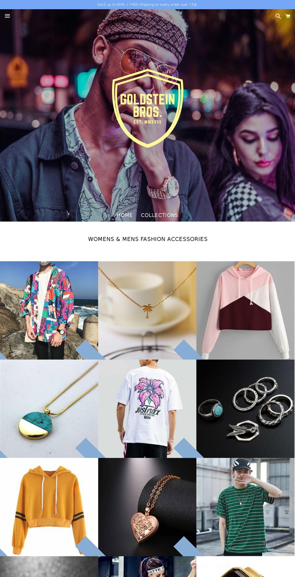 goldsteinbros.com — Shopify storefront screenshot