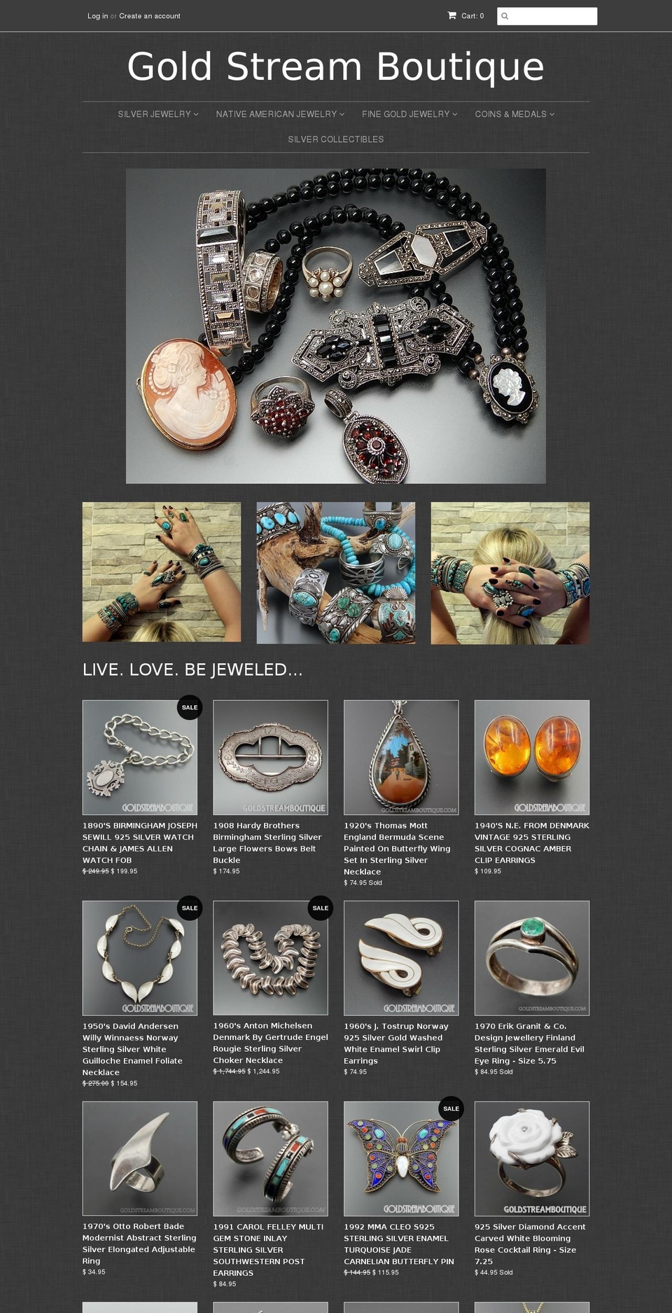 goldstreamboutique.com shopify website screenshot