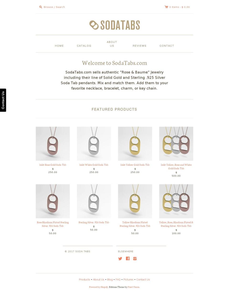 goldtabs.com shopify website screenshot