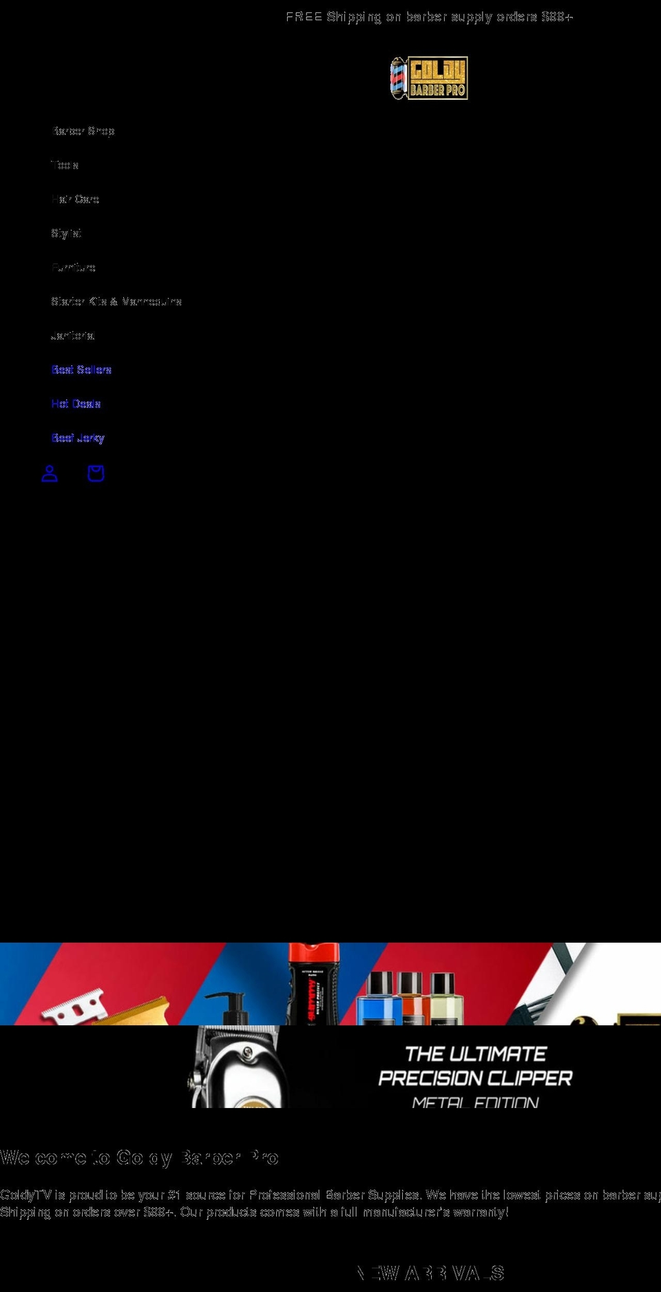 goldytv.com shopify website screenshot