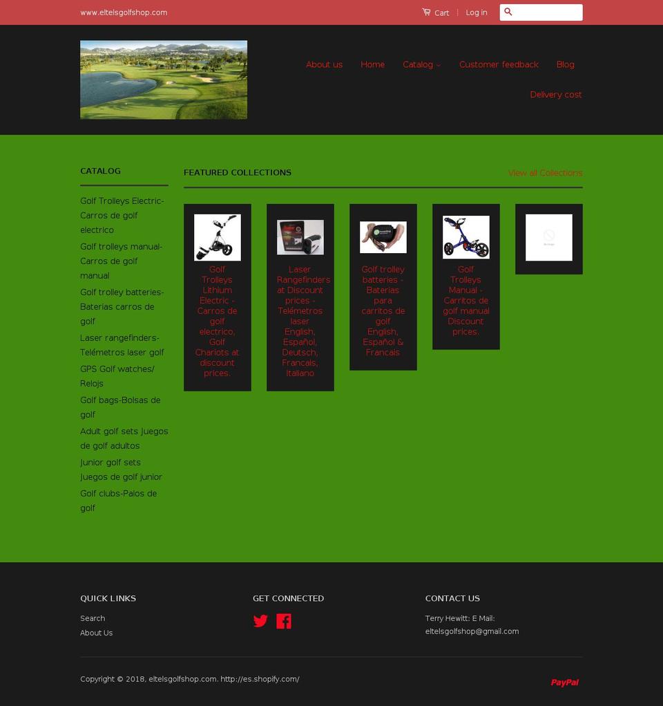 golf-online.net shopify website screenshot