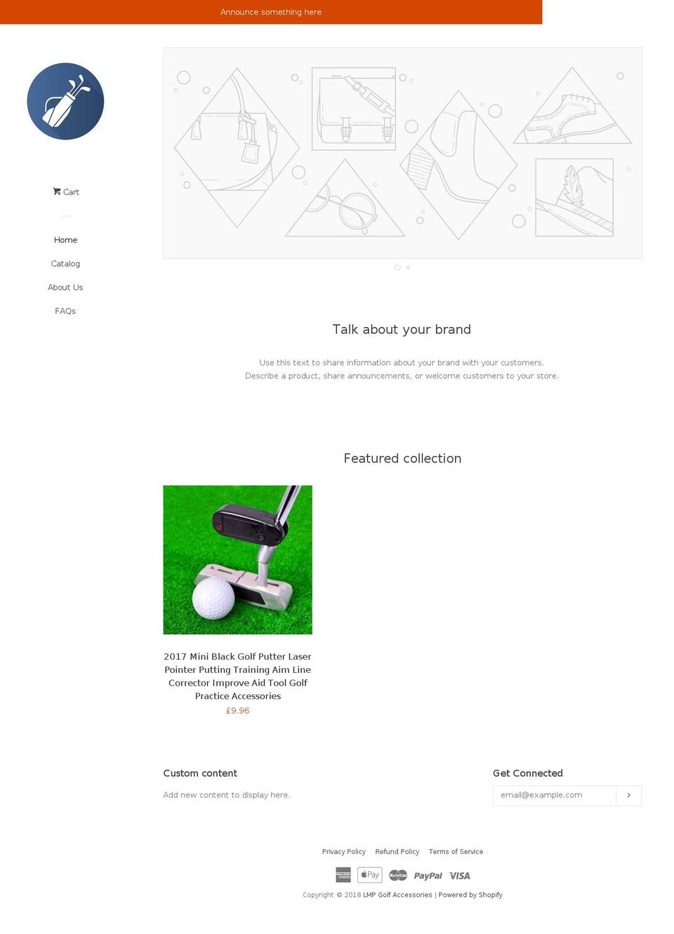 golfaccessoriesstore.com — Shopify storefront screenshot